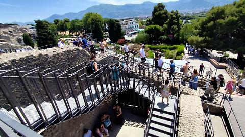 Nuova scala all’Antiquarium di Pompei